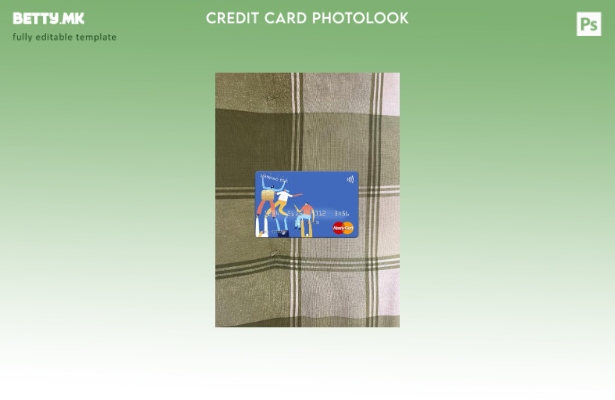 Модерен стил Авганистан Maiwand банка мастер картички пред шаблон